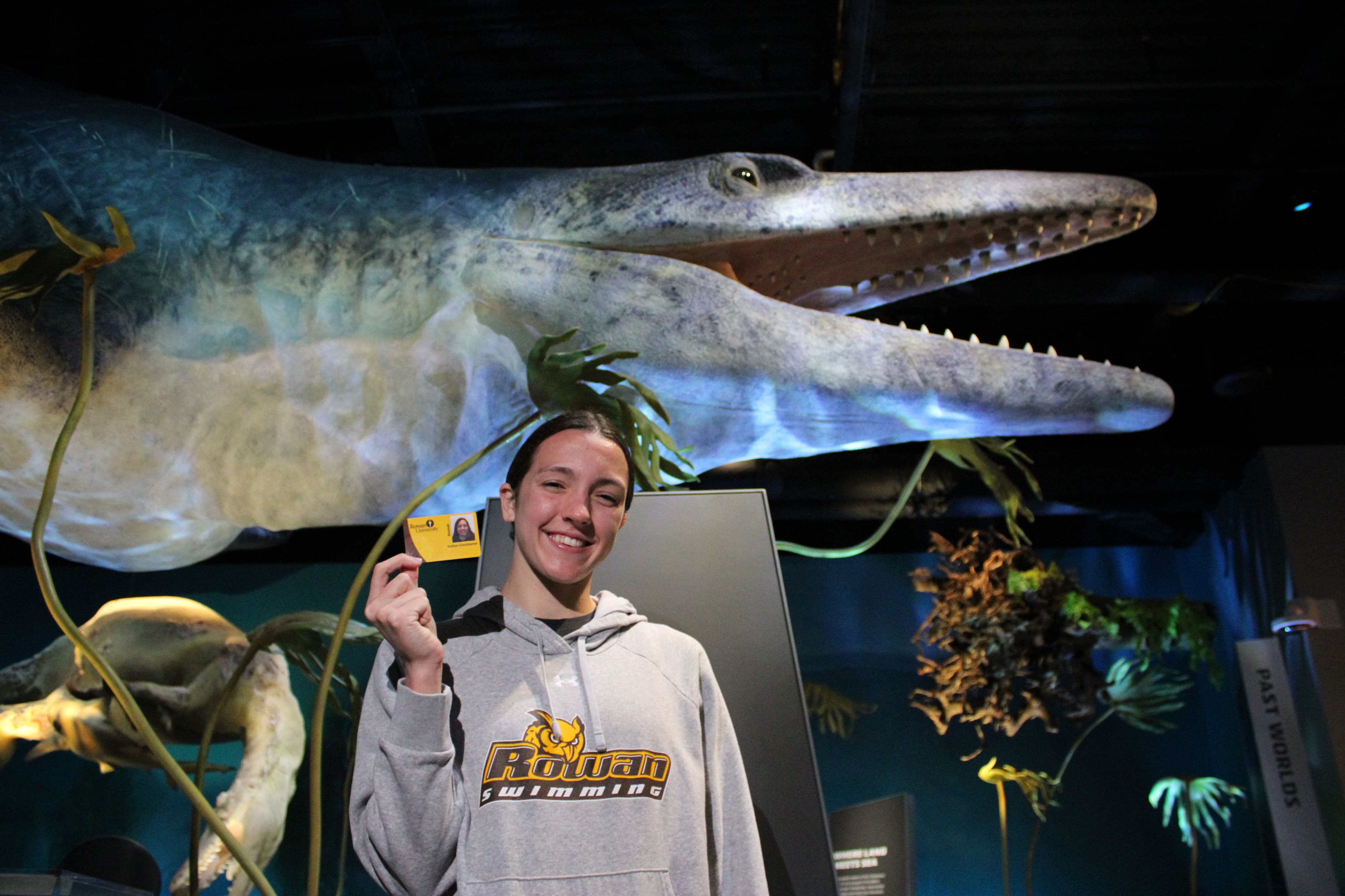 rowan student at the museum